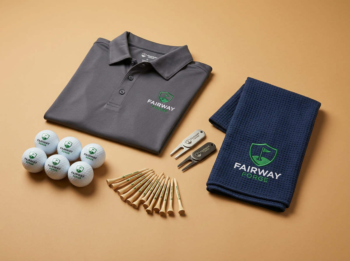 Golf promotional products with branded owl logos