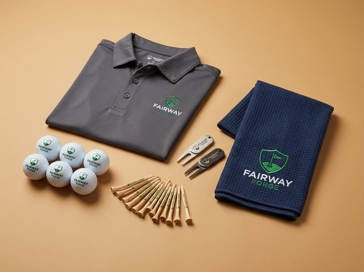 Golf promotional products with branded owl logos